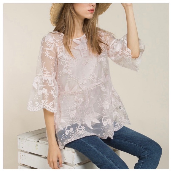 Savanna 2 Piece Fairy Lace Top - Picture 6 of 10